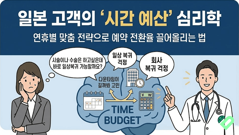 일본 고객의 '시간 예산' 심리학: 연휴별 맞춤 전략으로 예약 전환율 끌어올리는 법